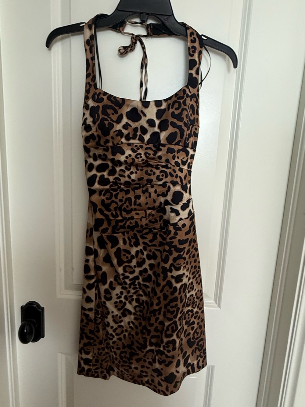 Cache Leopard Print Mini Dress - Brown & Black